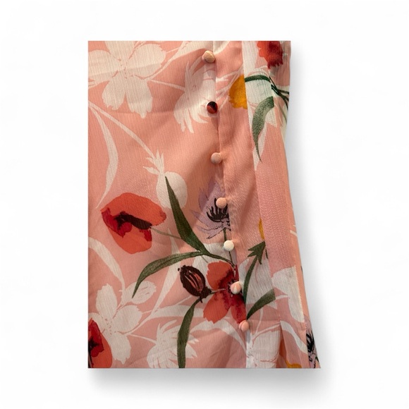 Leith‎ Floral Chiffon Skirt and Ruffle Crop Tank Top - Picture 9 of 11